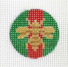 Planet Earth Key Ring Insert – Gold Bee On Gucci Red & Green Stripe PKR-22