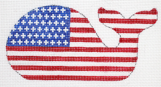 Mini Whale – American Flag – Red, White & Blue OM-233