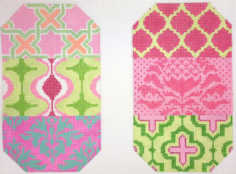 Glasses/ Phone Case – Damask Patchwork – Pinks, Greens & Turquoise (Full-Size Only) EGC-52
