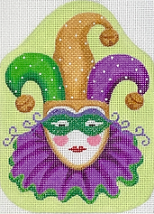 Mardi Gras Mini – Jester – Purples, Greens & Golds OM-261
