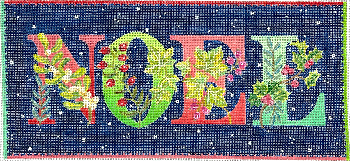 Noel w/ Winter Greens & Berries Midnight Sky w/ Sparkly Snowflakes      JAM-PL-03