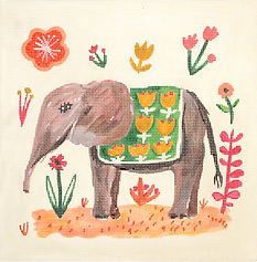 Elephant With Green Blanket CG-PL-03