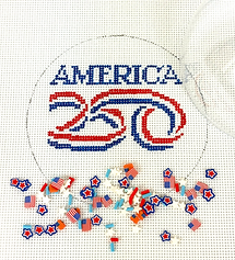 4” Round w/ Clear Dome & Confetti – “America 250” w/ Patriotic Confetti Official Authorized Edition   OMD-61