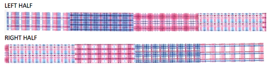 Belt – Madras Patchwork – Pinks & Periwinkles BL-05