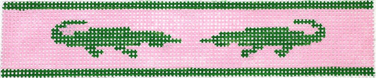 Key Fob – Green Gators On Pink KF-26