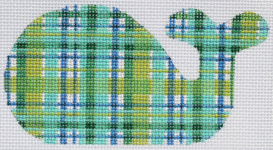 Mini Whale – Madras – Bright Blues & Greens OM-34