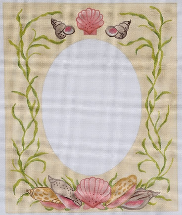 Frame – Large Mixed Shells & Seaweed – On Sand FR-28