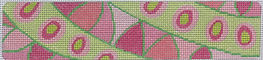 Cuff/Bookmark – Pucci-Inspired Waves & Dots – Pinks, Coral & Greens CU-29