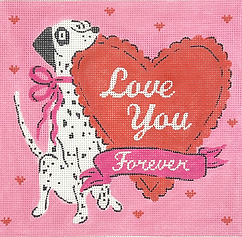 “Love You Forever” Dalmatian w/ Heart KRM-PL-09