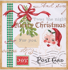 Christmas Collage #1 – w/ Santa & Mistletoe PL-369