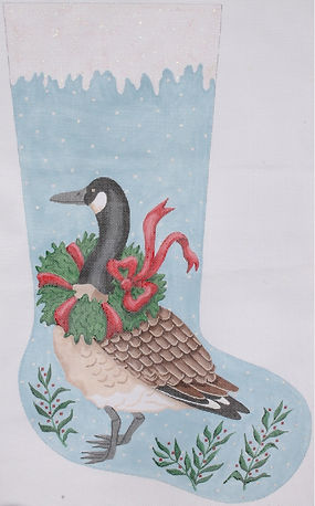 Stocking – Canada Goose w/ Wreath STK-04