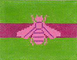 Planet Earth Insert – Gucci Bee In Mod Colors – Hot Pink w/ Raspberry Stripe On Green INSPCC-48