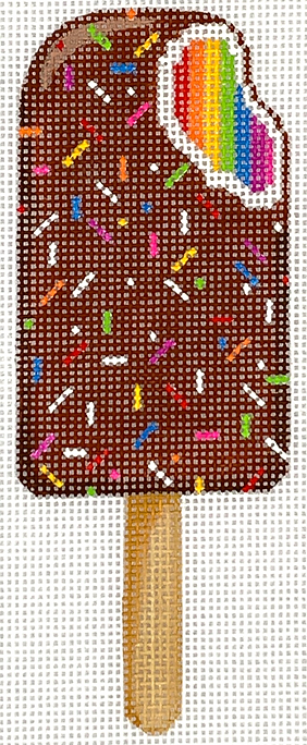 Mini Sweet Treat – Rainbow Chocolate Covered Ice Cream Bar w/ Sprinkles OM-293