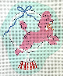 Circus Dog – Poodle Jumping Through Hoop KRM-OM-03