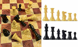 Accessory Set For Chess Board Chb-03 – Black & Ivory (2 Sets Of Chess Pieces) ACHS-03