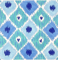 Ikat Diamonds w/ 4 Hearts – Indigo Blues PL-426