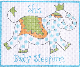 “Shh…Baby Sleeping” – Jilly Walsh Blue Elephant JW-DH-03