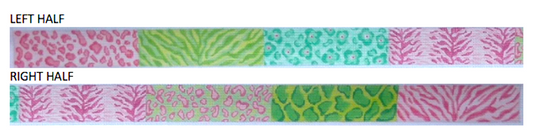 Belt – Animal Patterns Patchwork – Pinks & Greens BL-34