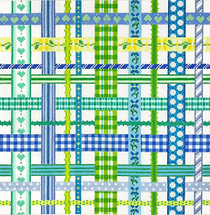Woven Ribbons – Blues & Greens PL-561