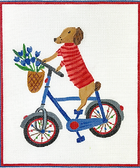 Dogonit Pup On Blue Bicycle CG-PL-15