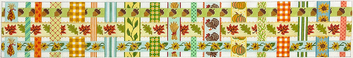 Thanksgiving/Fall Basket – Woven Ribbons w/ A Thanksgiving Theme BAS-04