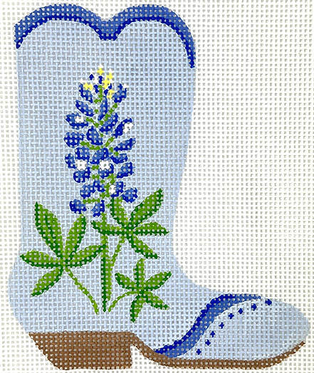 Mini Cowgirl Boot – Bluebonnets OM-382