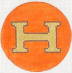Hermès H – Orange With Gold & Brown INSL3-41