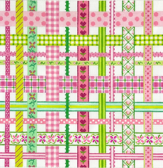 Woven Ribbons – Pinks & Greens PL-560