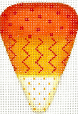 Halloween Mini – Candy Corn Kernel w/ Dots & Zigzags OM-401