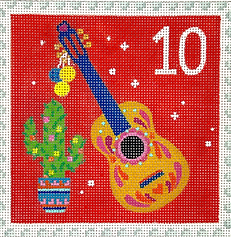 Advent Around The World Stamp #10 – Mexico – Cactus & Guitar KH-PL-10