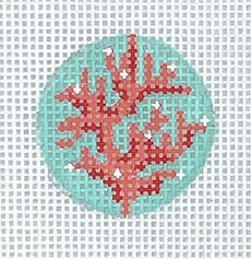Planet Earth Key Ring Insert – Red Coral On Turquoise PKR-02