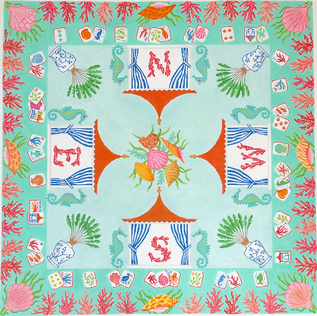 Mahjong Mat – Coral Reef Theme      MAT-03