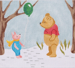 Small Pooh & Piglet Winter Scene PL-169