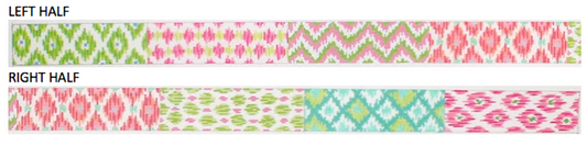 Belt – Patchwork Of Ikat Patterns – Pinks, Turquoise, Limes & Coral BL-68