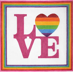 Robt. Indiana Style Love With Rainbow Heart (Pride) PL-410
