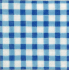 4” Square Insert – Blue Gingham (Specify Monogram Letter Or Blank) INSSQ4-70