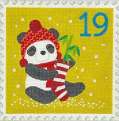 Advent Around The World Stamp #19 – China – Panda w/ Stocking KH-PL-19