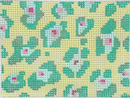 Planet Earth Insert – Leopard Spots – Turquoise & Fuchsia On Key Lime INSPCC-28