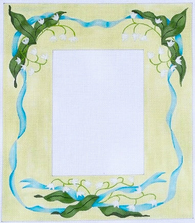 Frame – Lily-Of-The-Valley – On Celery Green FR-13