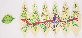 Christmas Ornament – 12 Days Stuffed Pear – Drummers Drumming (Day 12) (Stitch Guide Available) XM-105