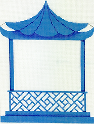 Frame – Pagoda-Shaped – Blues      FR-92