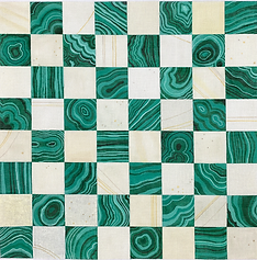 Chess/Checkers Board – Malachite & Ivory CHB-01