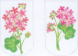 Glasses/ Phone Case – Geraniums – Pinks & Greens (Full-Size Only) EGC-30
