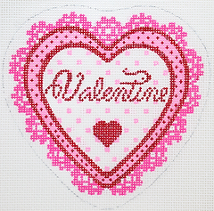Holiday Series Mini – “Valentine” Lace Doily Heart (February) HM-05