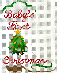 Mini Cowgirl Boot – “Baby’S First Christmas” w/ Tree XM-190