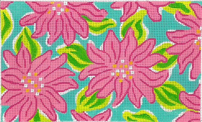 Clutch – Lilly-Inspired Chrysanthemums – Pinks, Greens, Tangerine & Turquoise CL-01