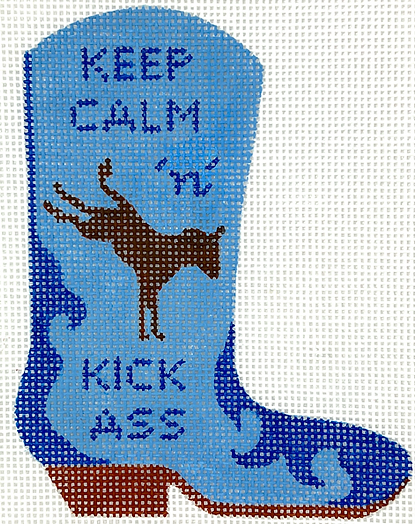 Mini Cowgirl Boot – “Keep Calm & Kick Ass” OM-380