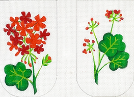 Glasses/ Phone Case – Geraniums – Reds & Greens (Full-Size Only) EGC-31