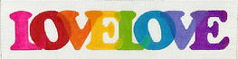 “Lovelove” – Overlapping Letters In Rainbow Colors SS-263