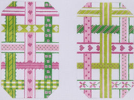 Glasses/ Phone Case – Woven Ribbons – Pinks & Greens (Full-Size) EGC-02f